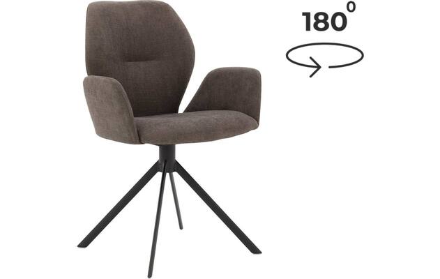 Goossens eetkamerstoel hera bruin stof - 8193219-goossens-hera-stoel-onderdelen-stof- 35